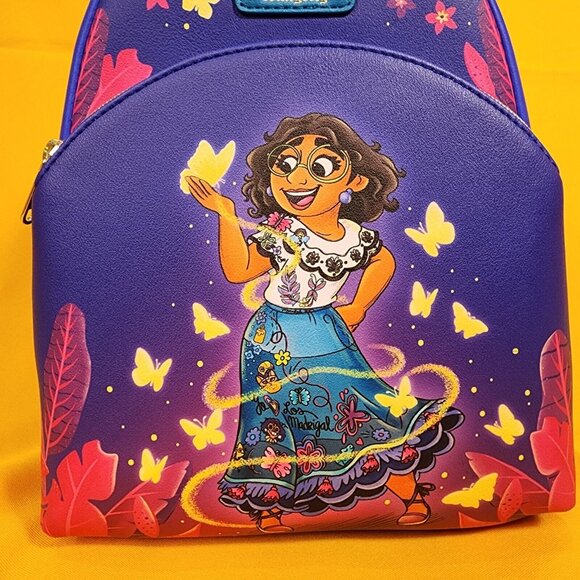 Loungefly Disney Encanto Mirabel Butterflies Soft Tag Mini Backpack NEW main image 12